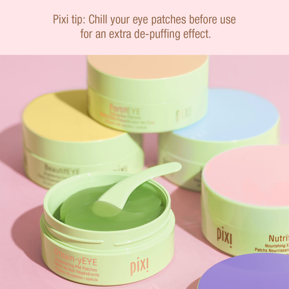 Pixi Tip: Chill your eye patches before use for an extra de-puffing effect.
